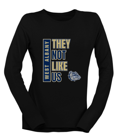 West Albany Bulldogs They Not Like Us #1 Women's Premium LS T-Shirt