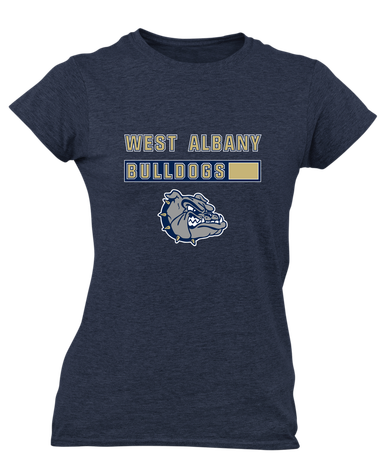 West Albany Bulldogs Mascot #7 Women's SS T-Shirt