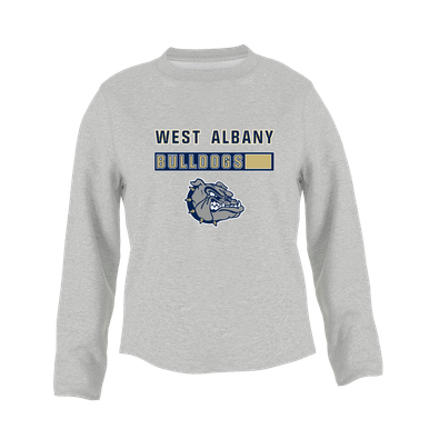 West Albany Bulldogs Mascot #7 Women's Sweatshirt