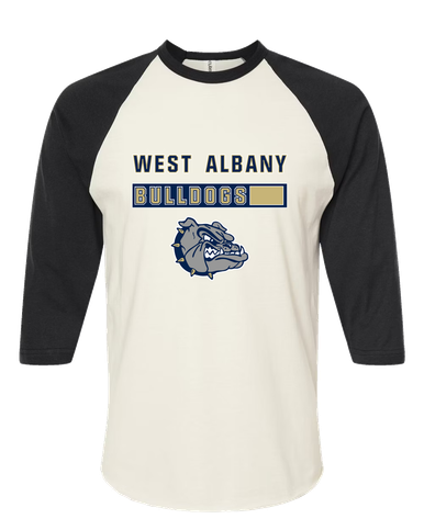 West Albany Bulldogs Mascot #7 Men's Baseball T-Shirt