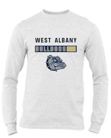 West Albany Bulldogs Mascot #7 Men's Premium LS T-Shirt