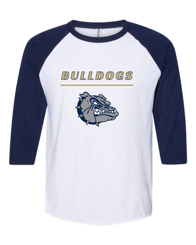 West Albany Bulldogs Mascot #8 Women's Baseball T-Shirt
