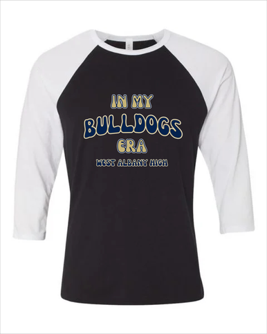 West Albany Bulldogs Era #2 Women's Baseball T-Shirt