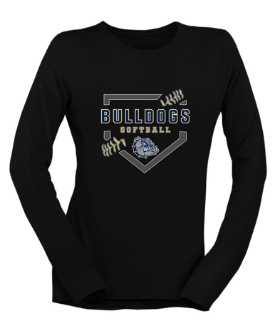 West Albany Bulldogs Softball #2 Women's LS T-Shirt