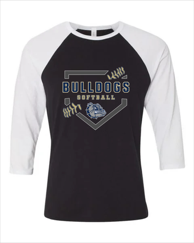 West Albany Bulldogs Softball #2 Women's Baseball T-Shirt