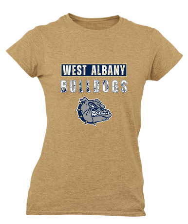 West Albany Bulldogs Mascot #9 Women's SS T-Shirt