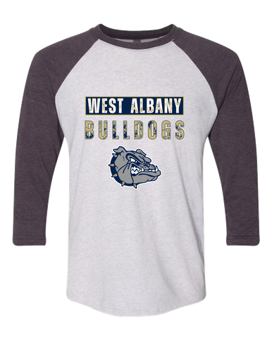 West Albany Bulldogs Mascot #9 Men's Baseball T-Shirt