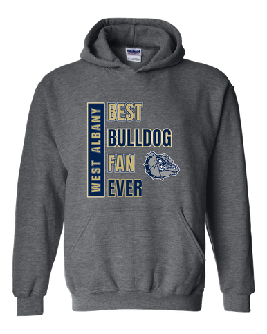West Albany Bulldogs Best Bulldog Fan Men's Hoodie