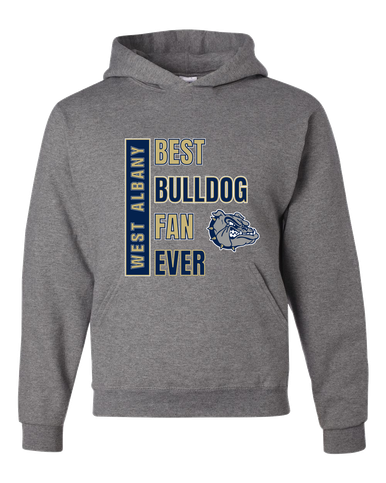 West Albany Bulldogs Best Bulldog Fan Men's Premium Hoodie
