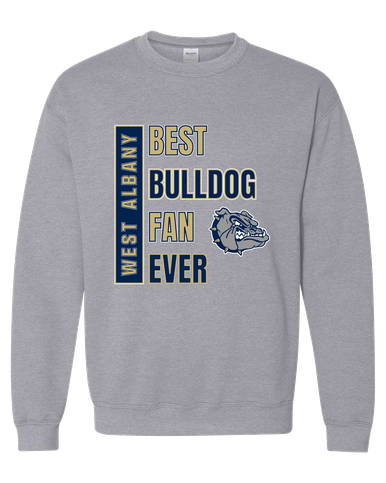 West Albany Bulldogs Best Bulldog Fan Men's Sweatshirt