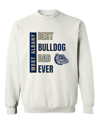 West Albany Bulldogs Best Bulldog Dad Men's Sweatshirt