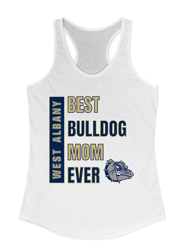 West Albany Bulldogs Best Bulldog Mom Women's Tank Top