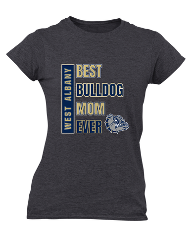 West Albany Bulldogs Best Bulldog Mom Women's SS T-Shirt