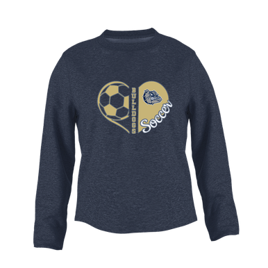 West Albany Bulldogs Heart Soccer Women's Sweatshirt
