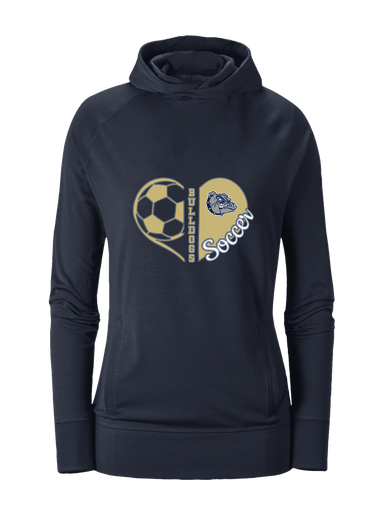West Albany Bulldogs Heart Soccer Women's Hoodie