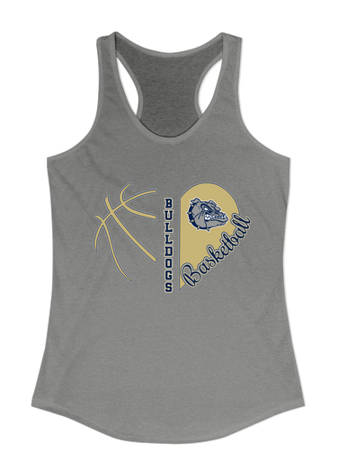 West Albany Bulldogs Heart Basketball Women's Tank Top