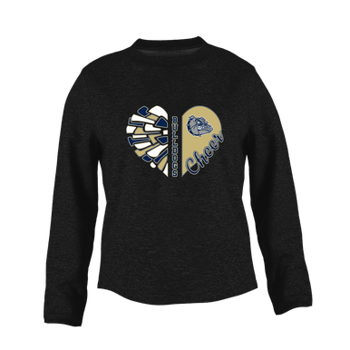 West Albany Bulldogs Heart Cheer Women's Sweatshirt