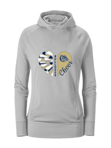 West Albany Bulldogs Heart Cheer Women's Hoodie