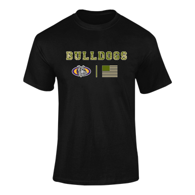 Kearney Bulldogs Camo Flag Men's Premium SS T-Shirt