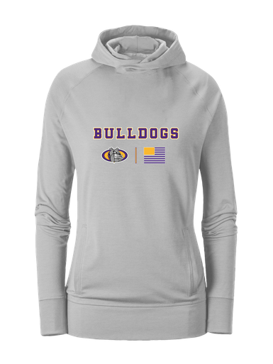 Kearney Bulldogs Team Colors Flag Women's Hoodie