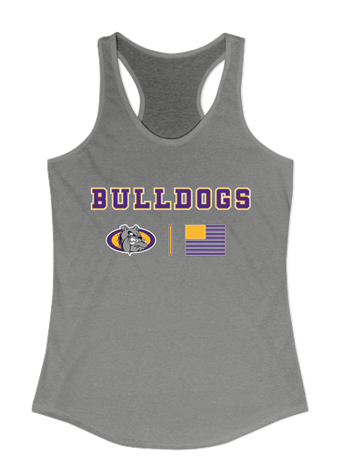 Kearney Bulldogs Team Colors Flag Women's Tank Top