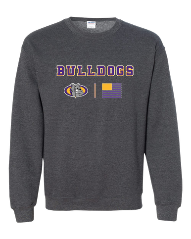 Kearney Bulldogs Team Colors Flag Men's Sweatshirt