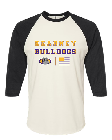Kearney Bulldogs Spirit Flag Women's Baseball T-Shirt