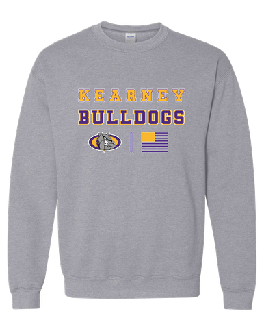 Kearney Bulldogs Spirit Flag Men's Sweatshirt