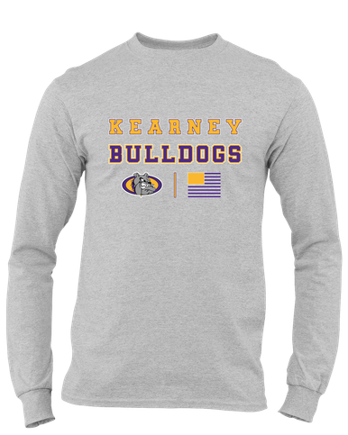 Kearney Bulldogs Spirit Flag Men's LS T-Shirt
