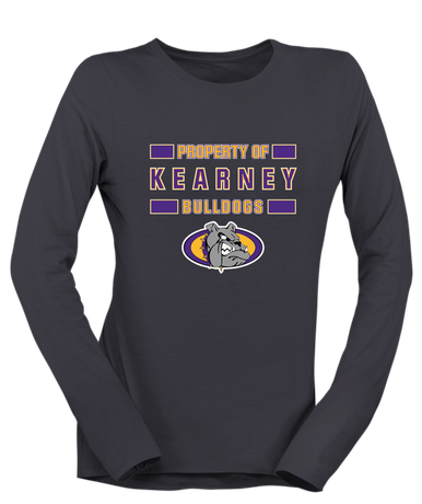 Kearney Bulldogs Property Of Women's LS T-Shirt