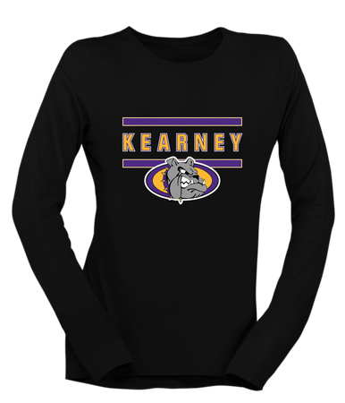 Kearney Bulldogs Mascot #4 Women's Premium LS T-Shirt