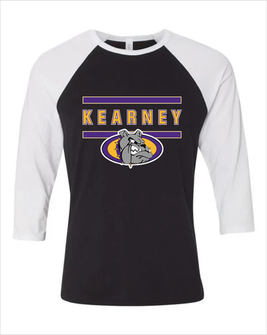 Kearney Bulldogs Mascot #4 Women's Baseball T-Shirt