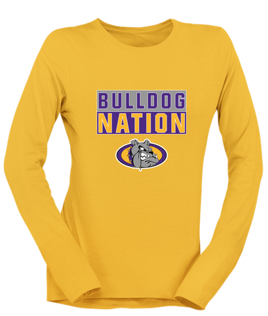 Kearney Bulldogs Nation #1 Women's LS T-Shirt