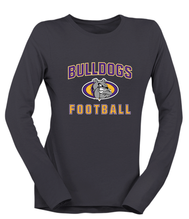 Kearney Bulldogs Football #1 Women's Premium LS T-Shirt
