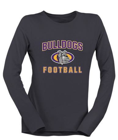 Kearney Bulldogs Football #1 Women's LS T-Shirt