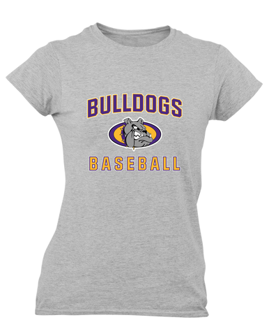 Kearney Bulldogs Baseball #1 Women's SS T-Shirt