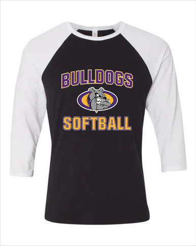 Kearney Bulldogs Softball #1 Women's Baseball T-Shirt