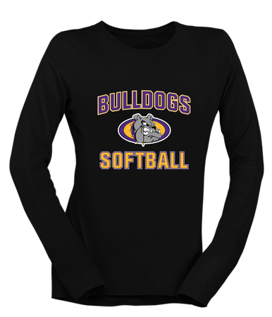 Kearney Bulldogs Softball #1 Women's LS T-Shirt