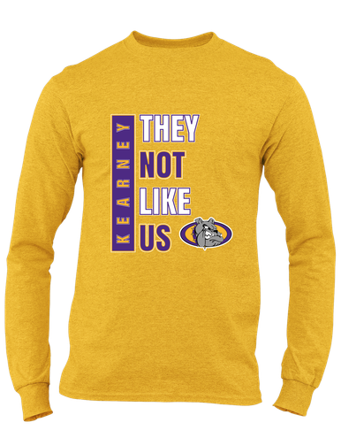Kearney Bulldogs They Not Like Us #1 Men's LS T-Shirt