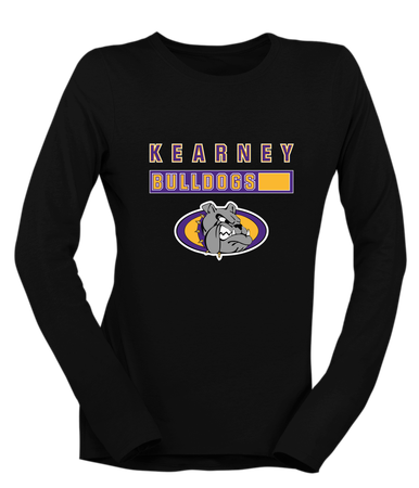 Kearney Bulldogs Mascot #7 Women's Premium LS T-Shirt