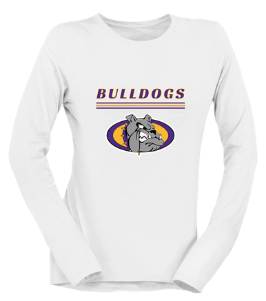 Kearney Bulldogs Mascot #8 Women's Premium LS T-Shirt