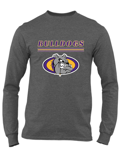 Kearney Bulldogs Mascot #8 Men's LS T-Shirt