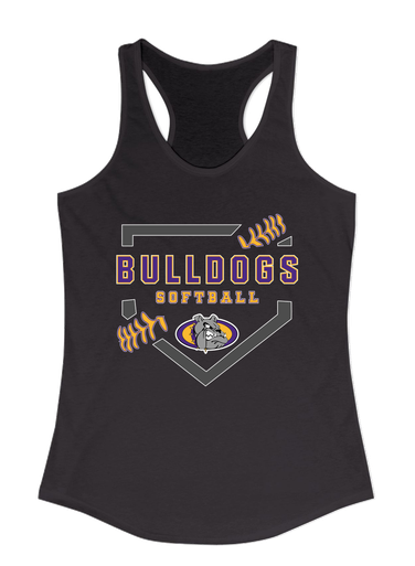 Kearney Bulldogs Softball #2 Women's Tank Top