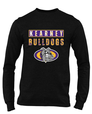 Kearney Bulldogs Mascot #9 Men's LS T-Shirt