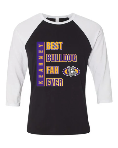 Kearney Bulldogs Best Bulldog Fan Women's Baseball T-Shirt