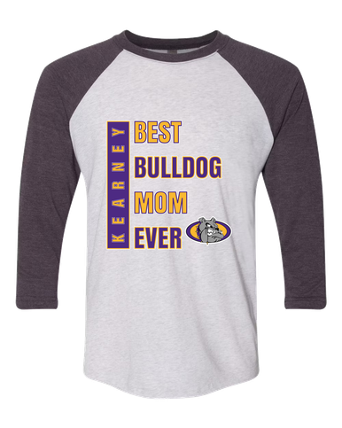 Kearney Bulldogs Best Bulldog Mom Women's Baseball T-Shirt