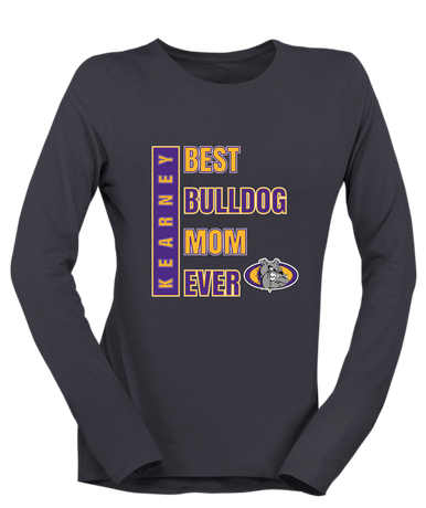 Kearney Bulldogs Best Bulldog Mom Women's LS T-Shirt
