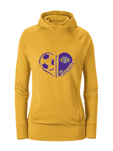 Kearney Bulldogs Heart Soccer Women's Hoodie