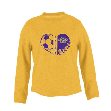 Kearney Bulldogs Heart Soccer Women's Sweatshirt