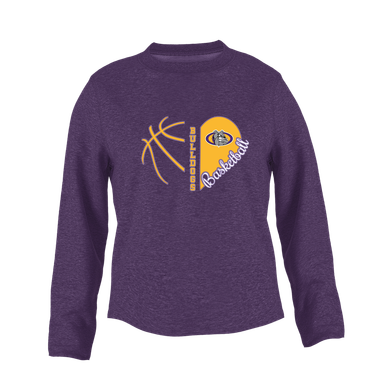 Kearney Bulldogs Heart Basketball Women's Sweatshirt